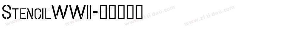 StencilWWII字体转换