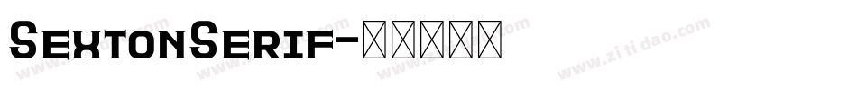 SextonSerif字体转换