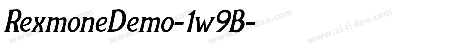 RexmoneDemo-1w9B字体转换