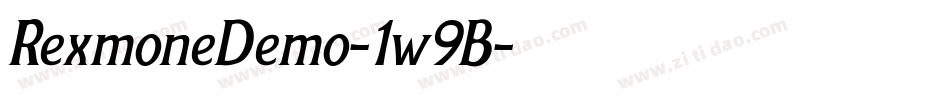 RexmoneDemo-1w9B字体转换