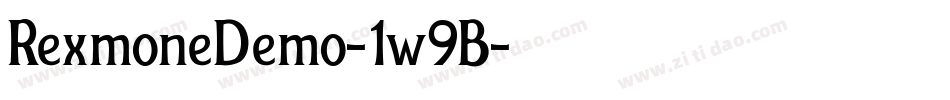 RexmoneDemo-1w9B字体转换
