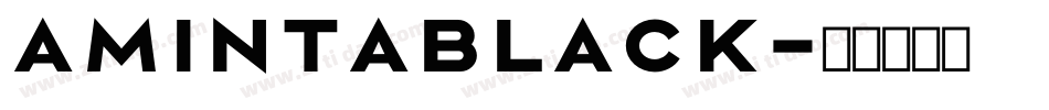 AmintaBlack字体转换