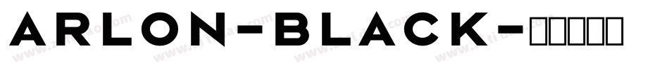 Arlon-Black字体转换
