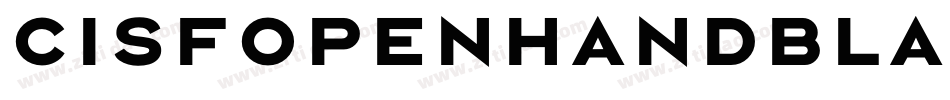CisfOpenhandBlackExtended-n5vP字体转换