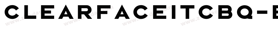 ClearfaceITCBQ-Black字体转换