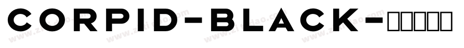 Corpid-Black字体转换