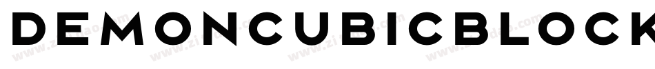 DemoncubicblockfontBlack-Jpvx字体转换