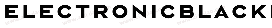 ElectronicBlackItalic-ddMX字体转换