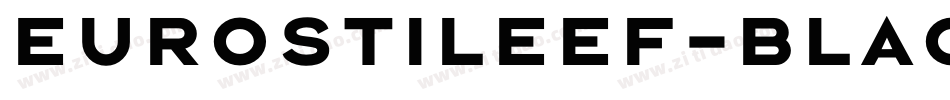 EurostileEF-Black字体转换