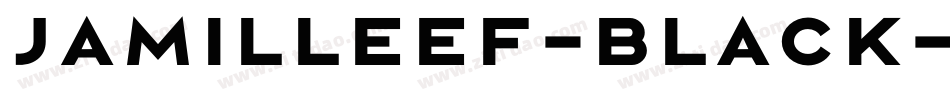 JamilleEF-Black字体转换