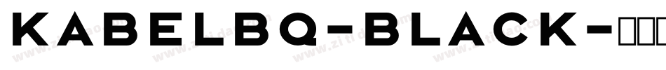 KabelBQ-Black字体转换