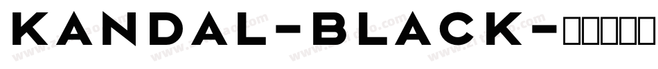 Kandal-Black字体转换