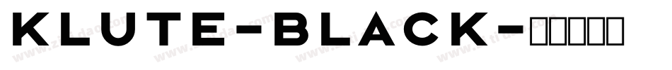 Klute-Black字体转换