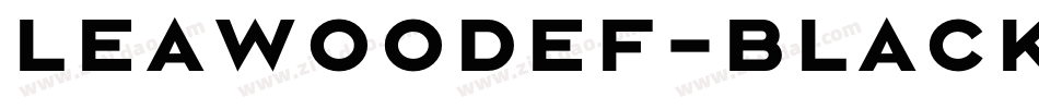 LeawoodEF-Black字体转换