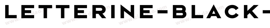 Letterine-Black字体转换