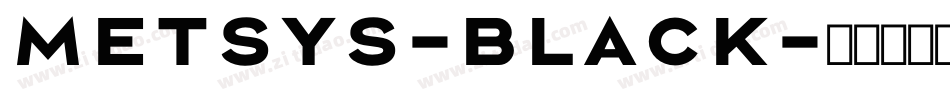 Metsys-Black字体转换