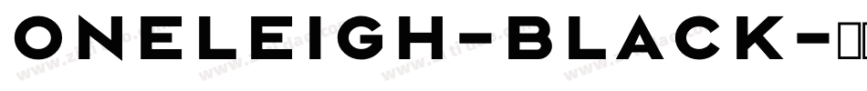 Oneleigh-Black字体转换