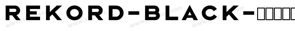 Rekord-Black字体转换
