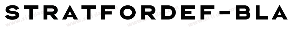 StratfordEF-Black字体转换