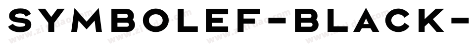 SymbolEF-Black字体转换