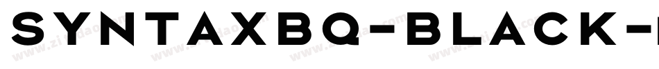 SyntaxBQ-Black字体转换