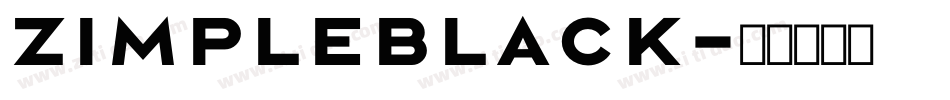 ZimpleBlack字体转换