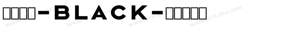 托加里特-black字体转换