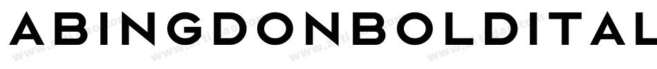 AbingdonBoldItalic-9wDL字体转换