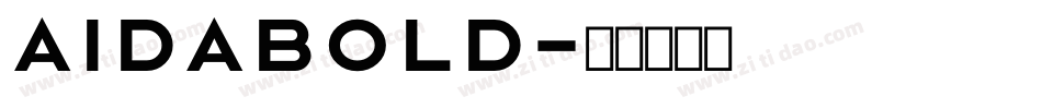 AidaBold字体转换