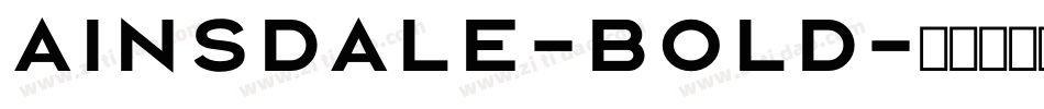 Ainsdale-Bold字体转换