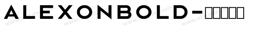 AlexonBold字体转换