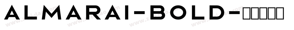 Almarai-Bold字体转换