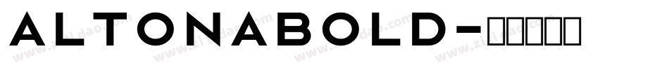 AltonaBold字体转换