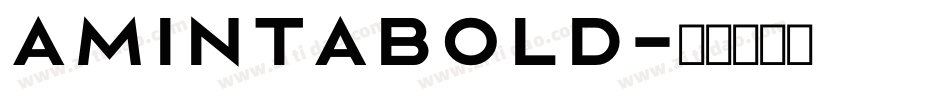 AmintaBold字体转换