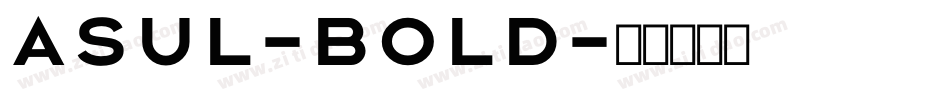 Asul-Bold字体转换