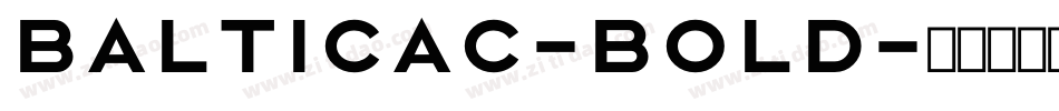 BalticaC-Bold字体转换