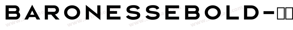 BaronesseBold字体转换