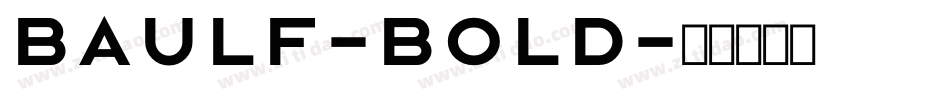 BauLF-Bold字体转换