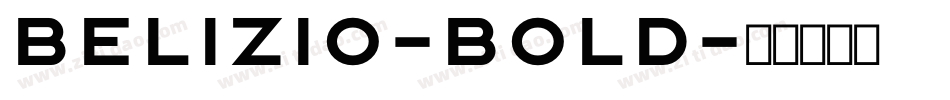 Belizio-Bold字体转换