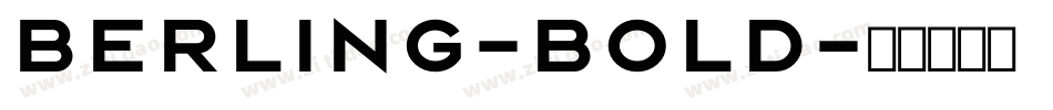 Berling-Bold字体转换