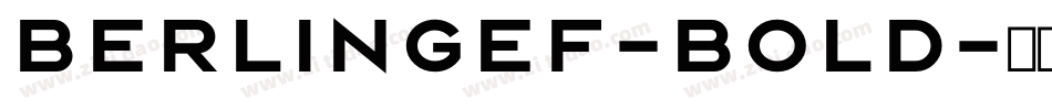 BerlingEF-Bold字体转换