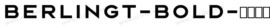 BerlingT-Bold字体转换