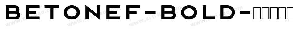 BetonEF-Bold字体转换