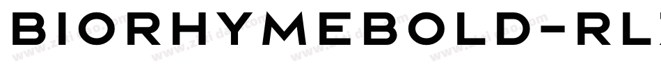 BiorhymeBold-RlzE字体转换