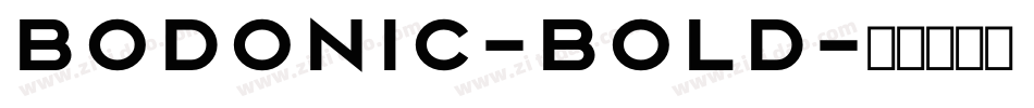 BodoniC-Bold字体转换