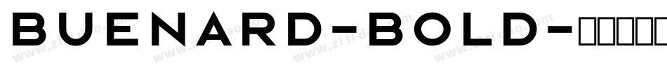 Buenard-Bold字体转换
