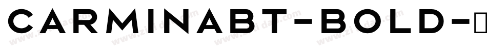 CarminaBT-Bold字体转换