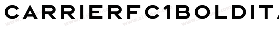 Carrierfc1BoldItalic-v5eL字体转换