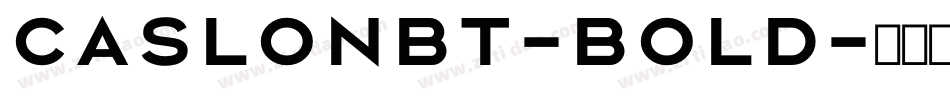 CaslonBT-Bold字体转换