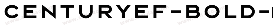 CenturyEF-Bold字体转换